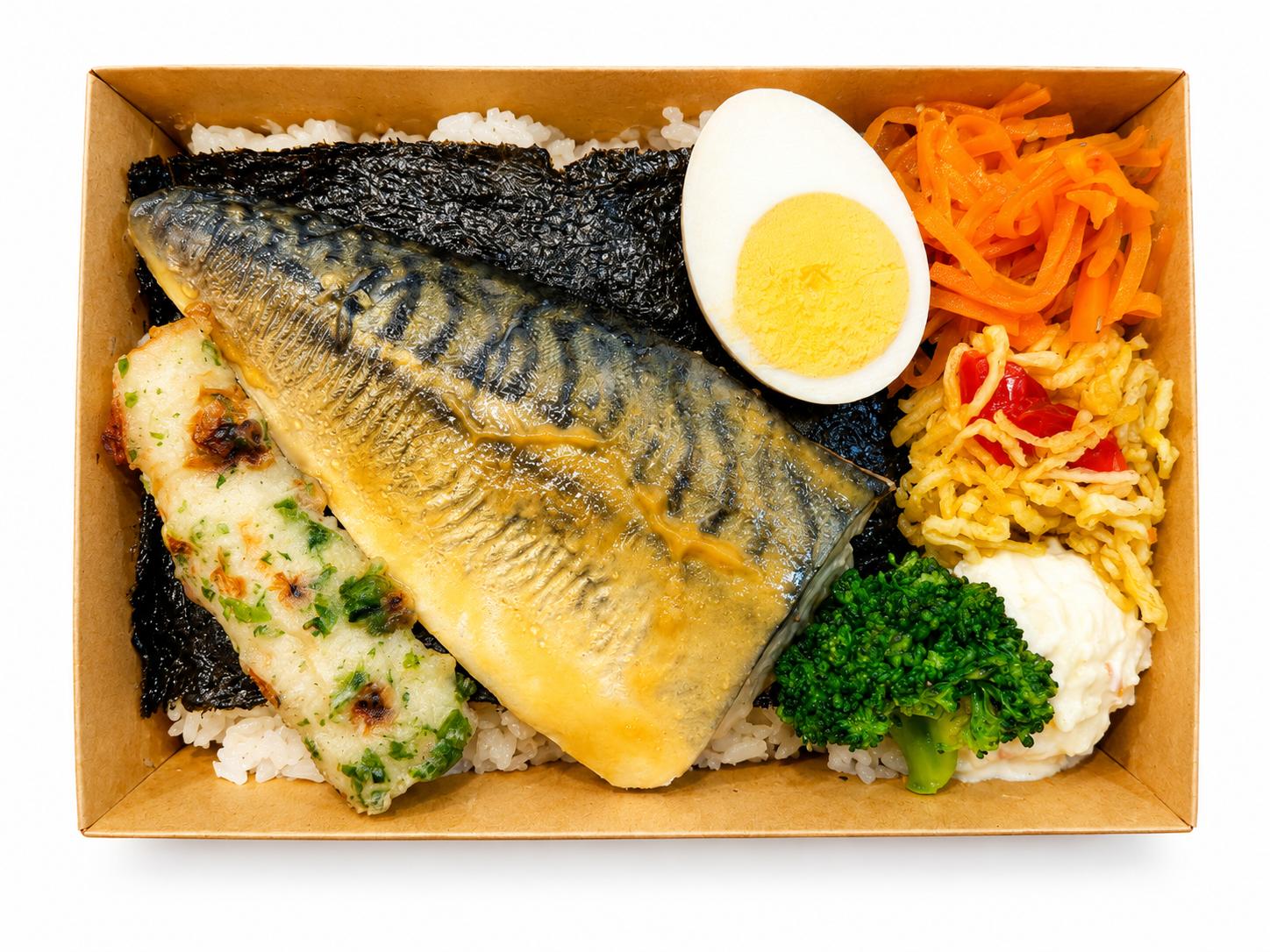 サバの味噌煮と6種の惣菜のり弁 | 【公式】東京を中心に弁当宅配